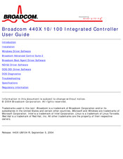 Broadcom 440X User Manual