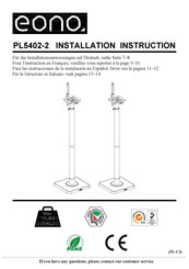 Eono PL5402-2 Installation Instructions Manual