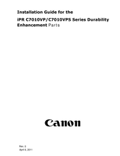 Canon iPR C7010VPS Series Installation Manual