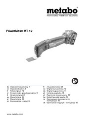 Metabo PowerMaxx MT 12 Instructions Manual