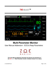 ZOE 740 SELECT User Manual