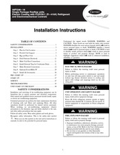 Carrier 50PG08 Installation Instructions Manual