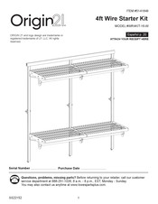 Origin 21 5141849 Assembly Instructions Manual
