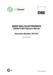 DEEP SEA ELECTRONICS DSE8610 MKII Operator's Manual