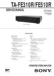 Sony TA-FE510R Manuals | ManualsLib