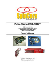 SpinCore Technologies PulseBlasterESR-PRO SP18A Owner's Manual
