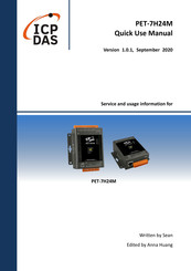 ICP DAS USA PET-7H24M Quick Use Manual