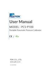 PDK PCS-P100 User Manual