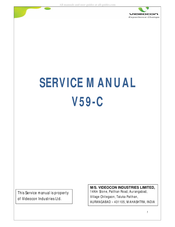 Videocon V59-C Service Manual