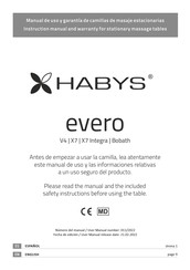 Habys evero V4 Instruction Manual And Warranty