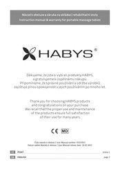 HABYS Chiro Ultralux Instruction Manual & Warranty