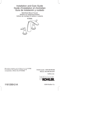 Kohler Refinia K-T5324 Installation And Care Manual