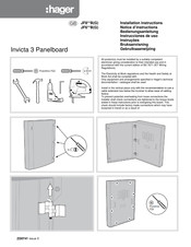hager Invicta 3 JF8 BG Series Installation Instructions Manual