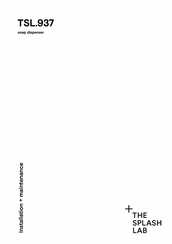Splash Lab TSL.937.CSF Installation And Maintenance Manual
