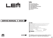LEM DX 24 Service Manual