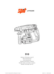 SPIT D18 LITHIUM Manual