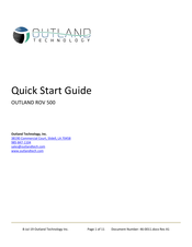 Outland Technology ROV 500 Quick Start Manual