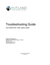 Outland Technology ROV 1000 Troubleshooting Manual