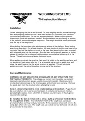 Thunderbird T10 Instruction Manual