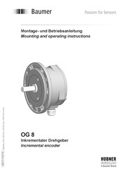 Baumer HUBNER BERLIN OG 8 Mounting And Operating Instructions