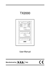 R.V.R. Elettronica TX2000 User Manual