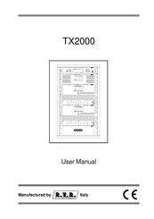 R.v.r. Elettronica TX2000 User Manual