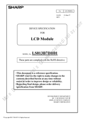 Sharp LS013B7DH01 Manual