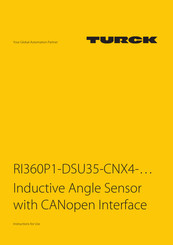 turck RI360P1-DSU35-CNX4 Series Instructions For Use Manual