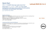 Dell Latitude 9520-01 Quick Start Manual