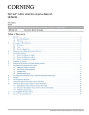 CORNING OptiTect CE-Series Manual