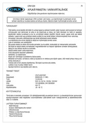 CRX CRX1223 Instruction Manual