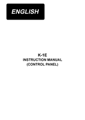 JUKI K-1E Instruction Manual