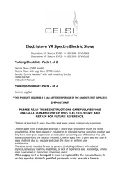 Celsi Electristove VR Spectre EVR2 Manual