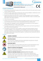 NuAire BPS HP/CO Installation Manual