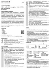 Speaka Professional 1668003 Operating Instructions Manual