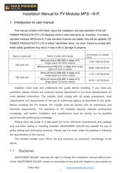 MaxPower MPS N-R Series Installation Manual
