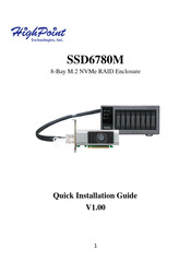 HighPoint SSD6780M Quick Installation Manual