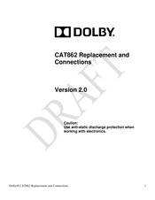 Dolby Laboratories CAT862 Manual