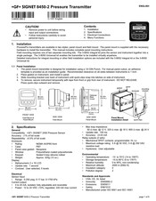 GF SIGNET 8450-2 Manual