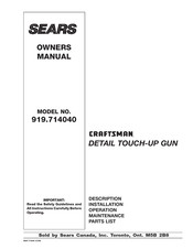 Sears CRAFTSMAN 919.714040 Owner's Manual
