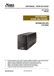 Integra Xmart SUPRA 905 User Manual