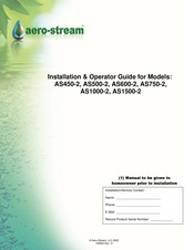 aero-stream AS750-2 Installation And Operator's Manual