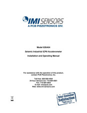 PCB Piezotronics IMI SENSORS ICP 626A04 Installation And Operating Manual