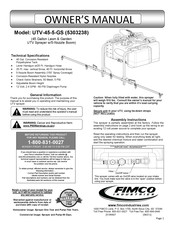 Fimco 5303238 Owner's Manual