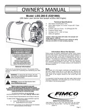 Fimco 5301866 Owner's Manual