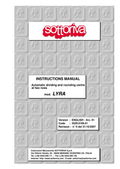 Sottoriva LYRA Instruction Manual