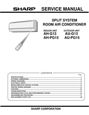 Sharp AU-PG15 Service Manual