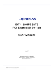 Renesas IDT 89HPES8T5 User Manual