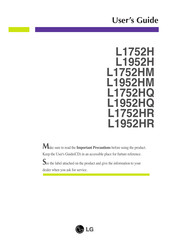 LG L1752HQ User Manual