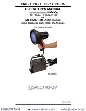 Spectroline MAXIMA ML-3500S/F Operator's Manual